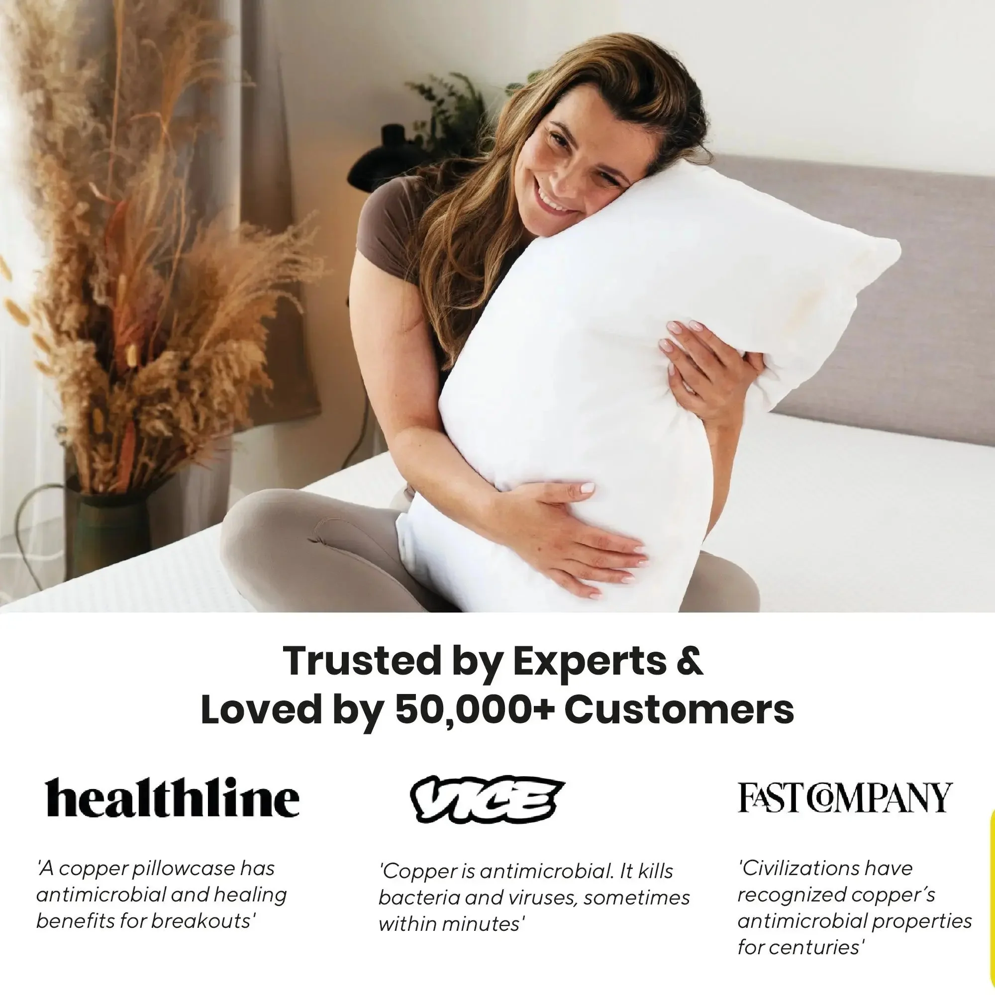 Brightr® Anti-Ageing Copper-Infused Eucalyptus Silk Pillowcase - Image 7
