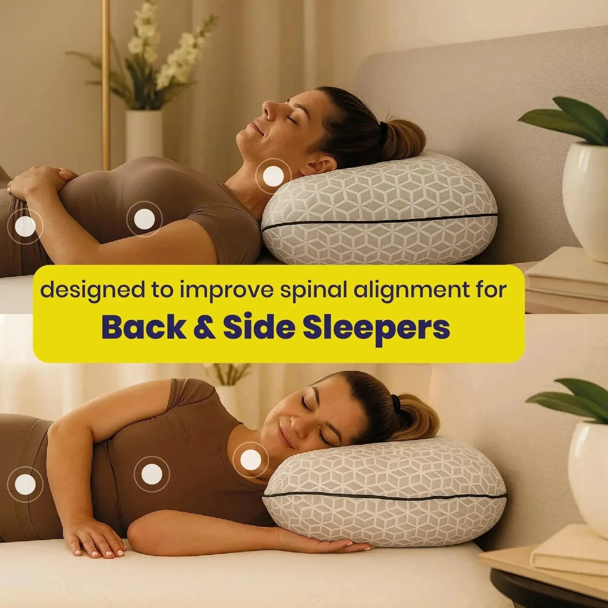 Brightr® Eclipse Adjustable Firm Memory foam pillow - Image 5