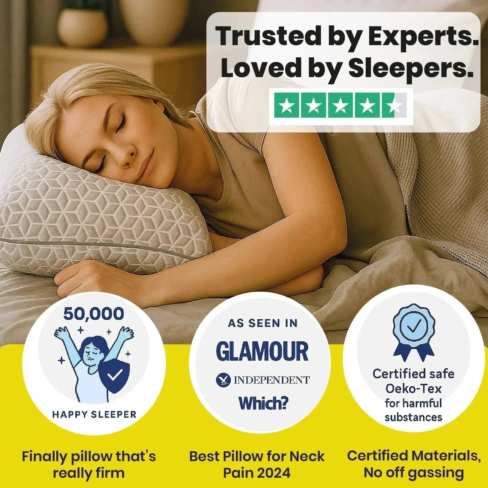 Brightr® Eclipse Adjustable Firm Memory foam pillow - Image 6