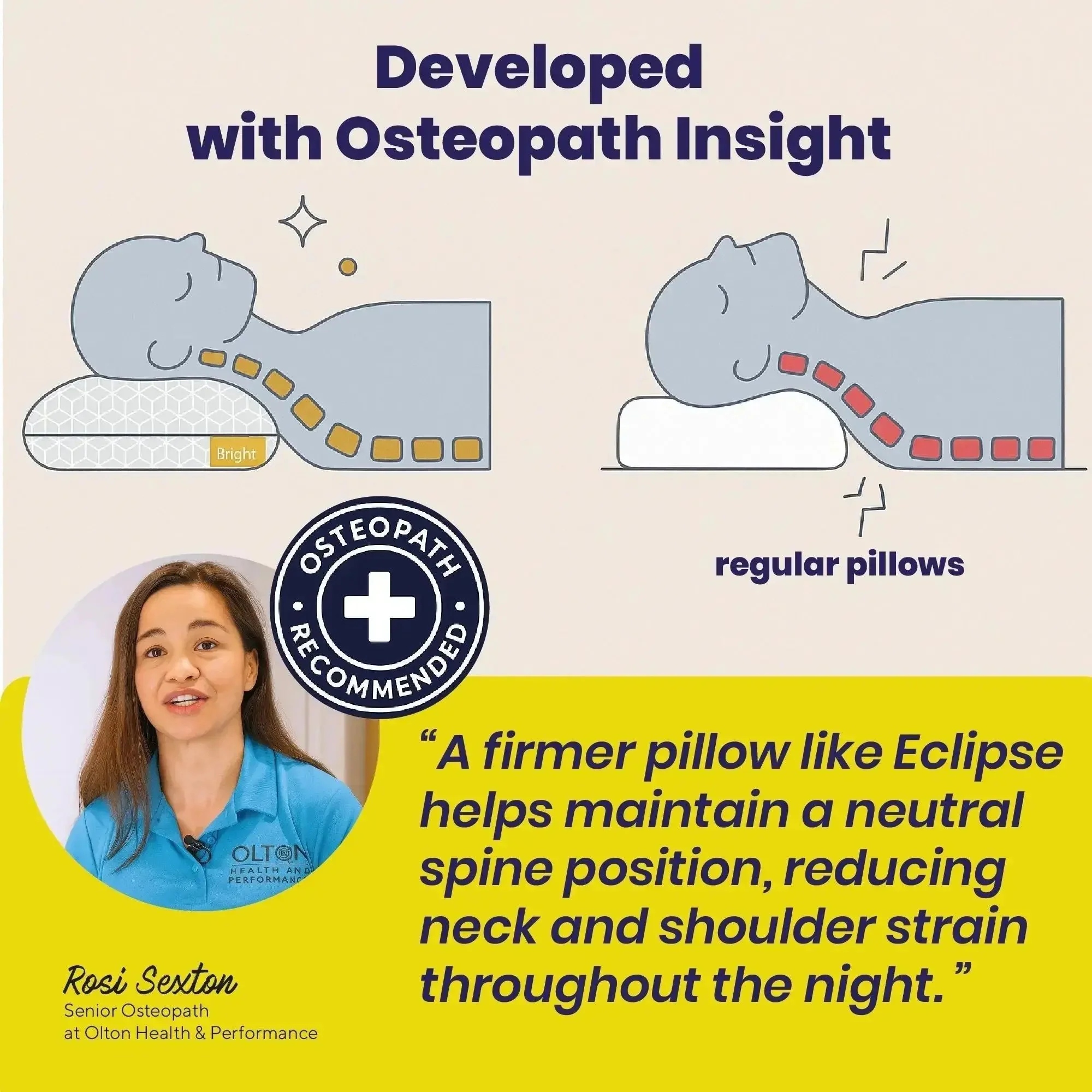 Brightr® Eclipse Adjustable Firm Memory foam pillow - Image 7