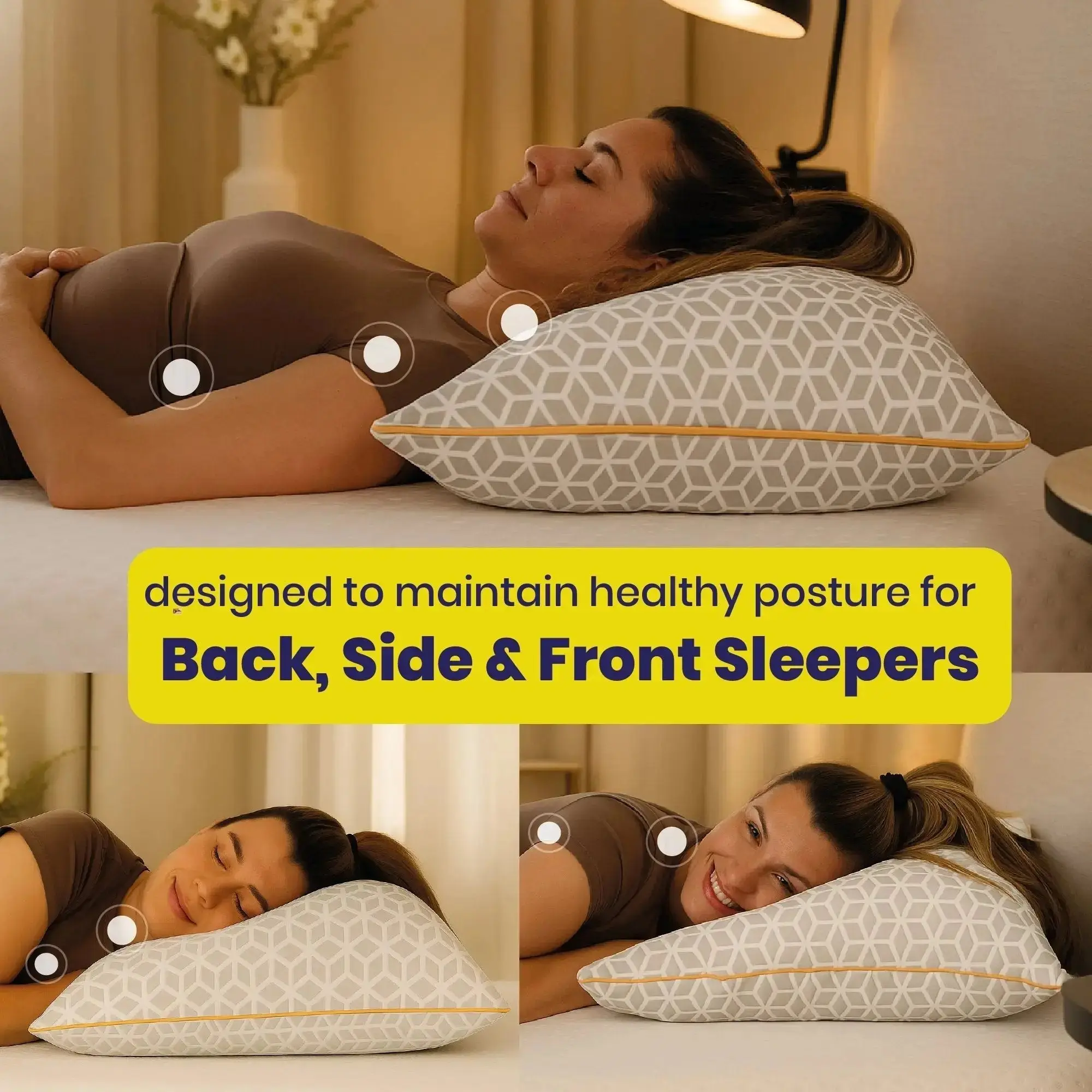 Brightr® Luna Adjustable Memory Foam pillow - Image 5