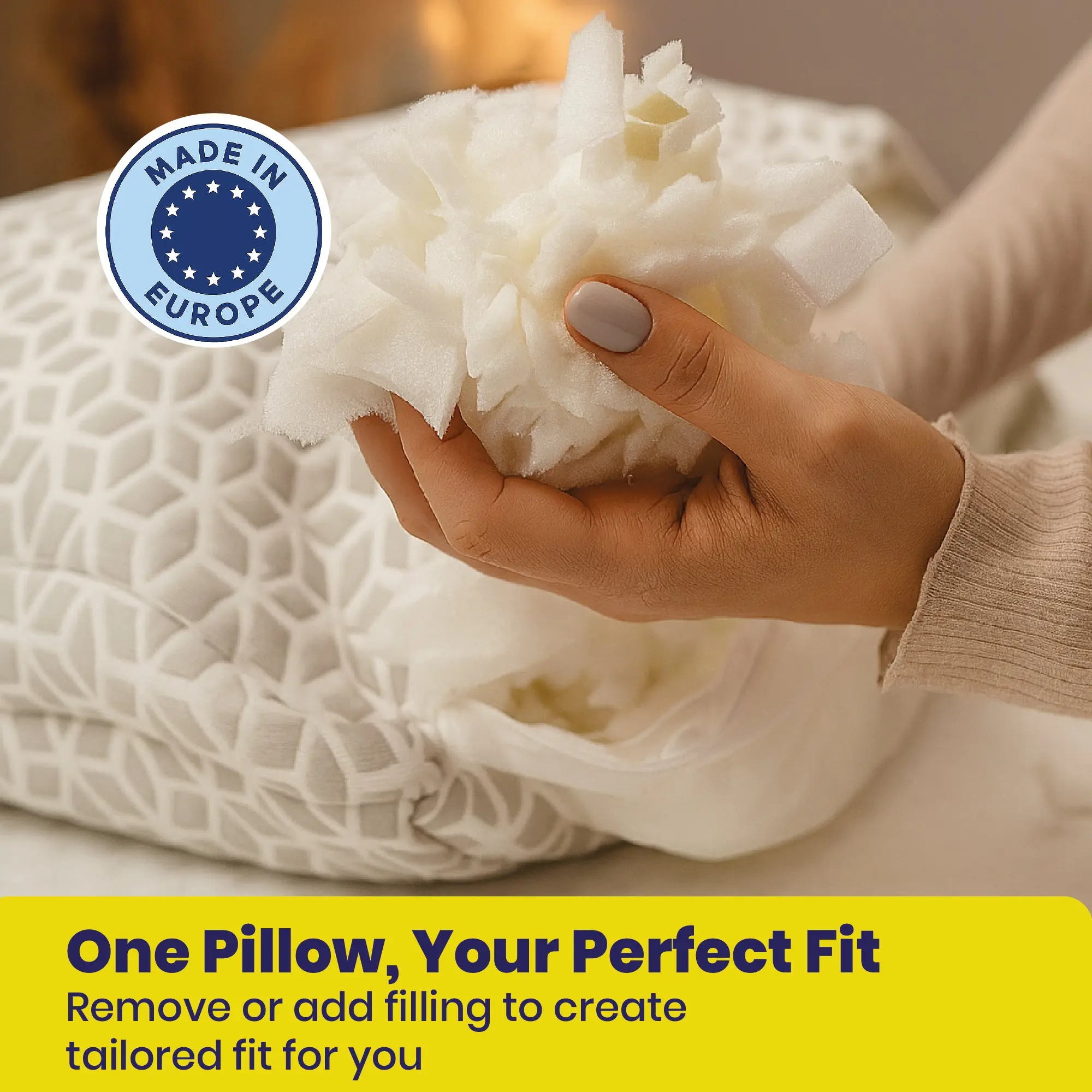 Brightr® MoonHug Adjustable Memory Foam pillow - Image 8