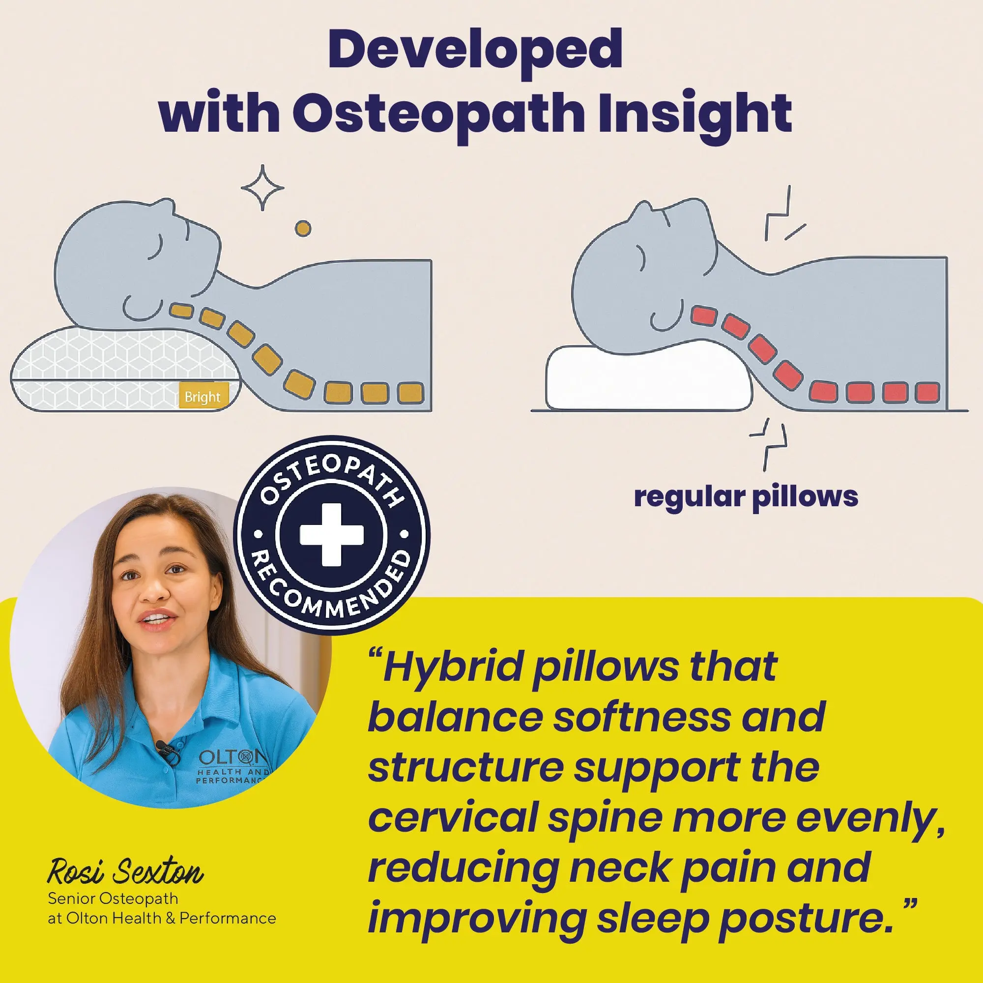 Brightr® MoonHug Adjustable Memory Foam pillow - Image 7