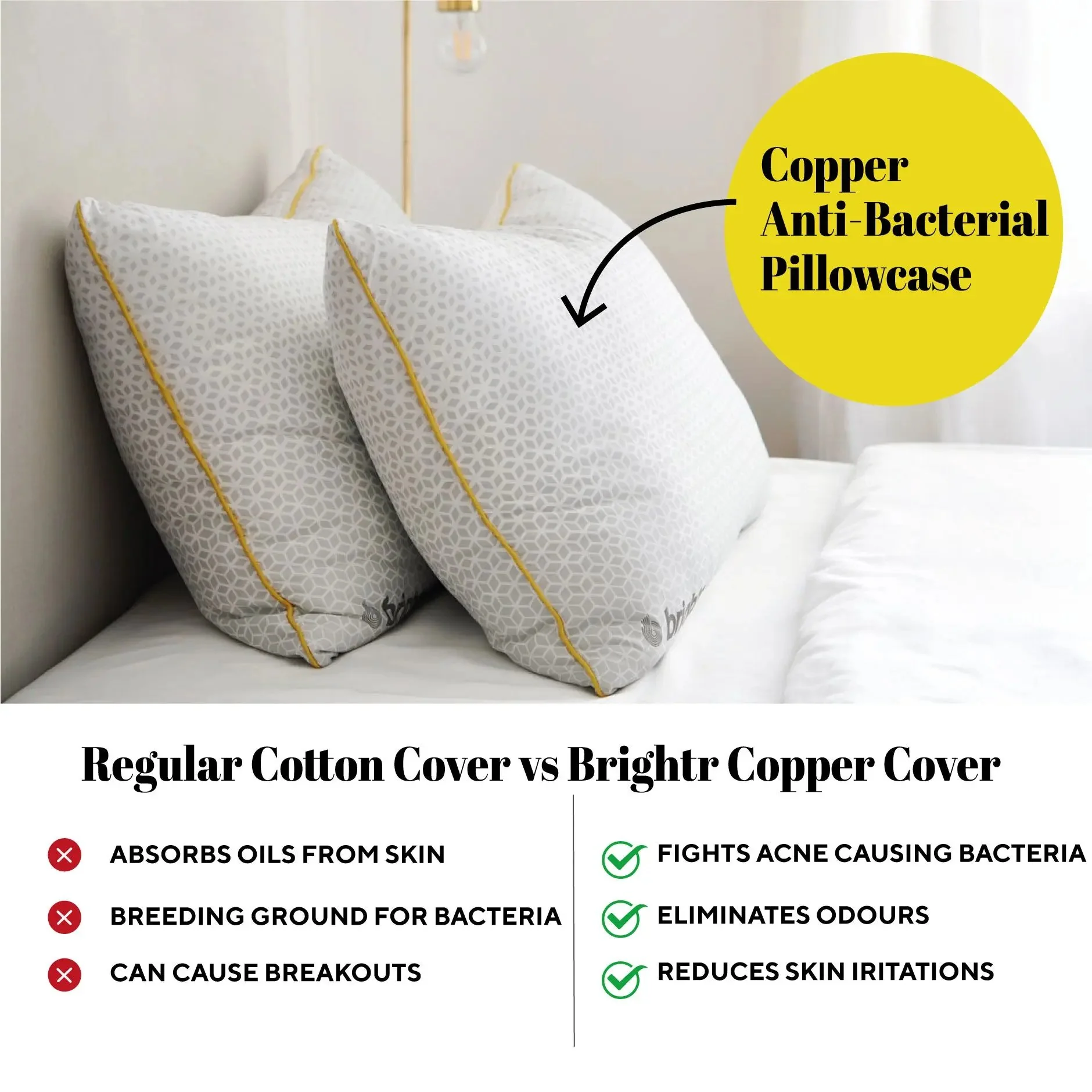 Brightr® Stella Hybrid Adjustable Pillow bundle - Image 3