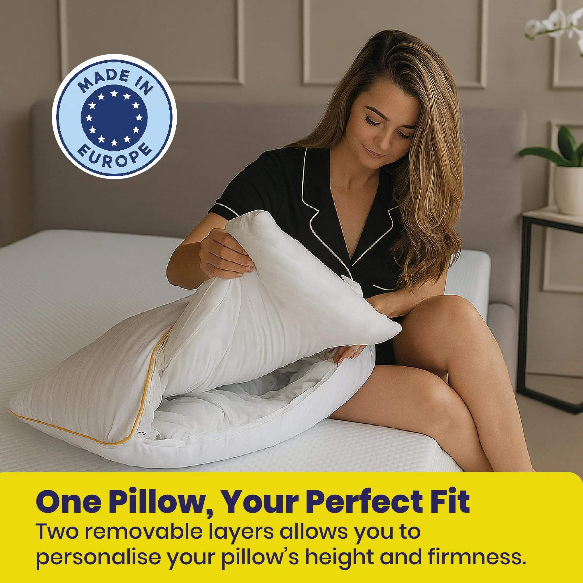 Brightr® Stella Hybrid Adjustable Pillow | Best pillow For Neck Pains - Image 10