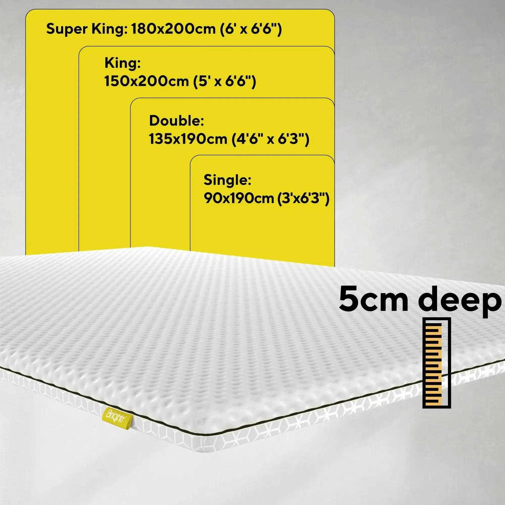 Brightr®  Titan 2 in 1 Mattress Topper - Image 15